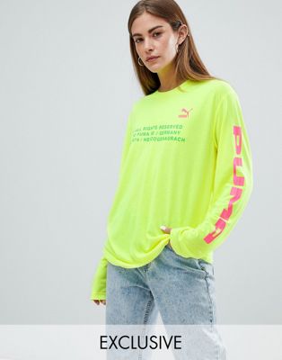 puma neon t shirt