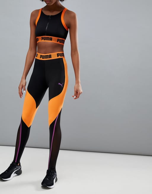 Puma leggings hot sale orange