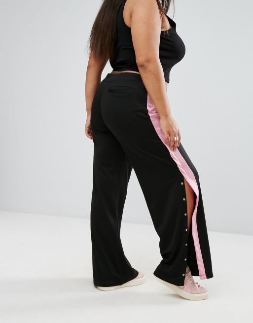 Nike Black And White Popper Track Pants, ASOS