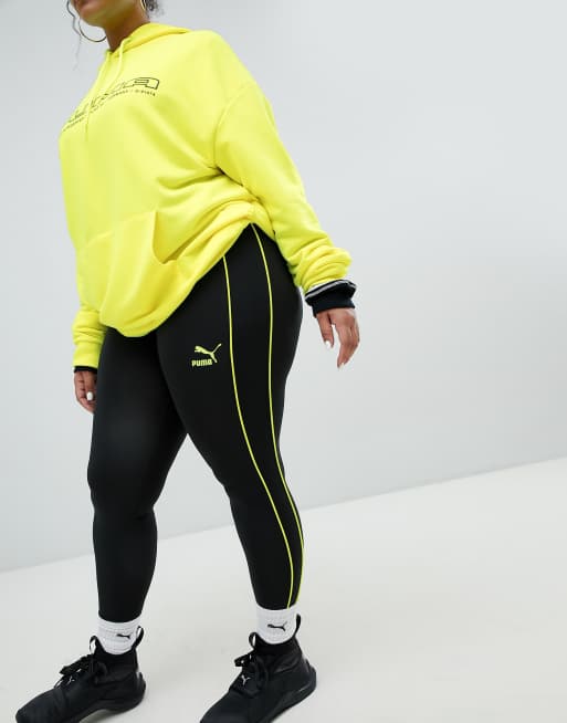 Puma Exclusive To ASOS Plus Stirrup Legging With Neon Piping