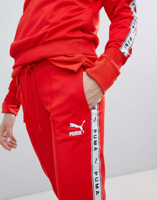 Red puma hot sale pants