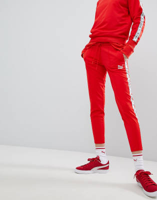 puma track pants red