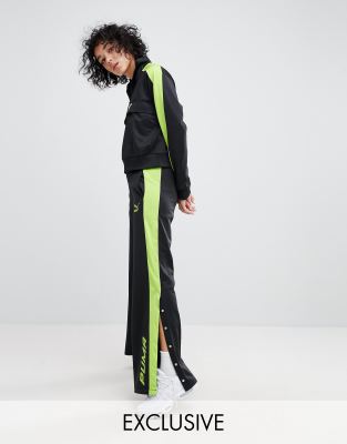 black and green puma tracksuit