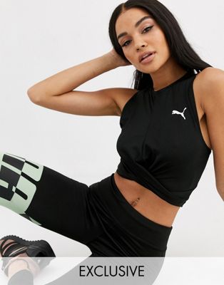 Puma exclusive to ASOS twisted crop top 