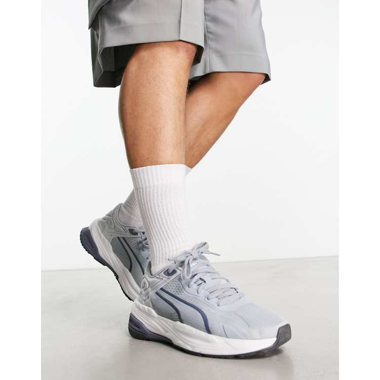 PUMA Extent Nitro Engineered Mesh trainers in grey and white