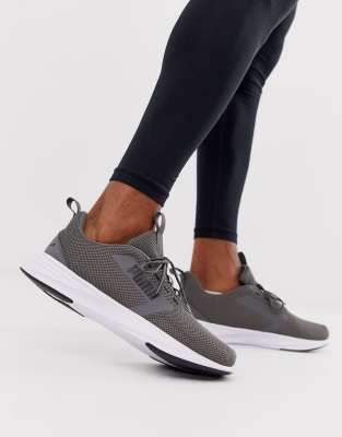 Puma extractor running sneakers in gray 