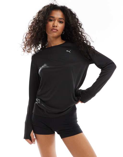 PUMA - Favorites Running - Langærmet og sort T-shirt, 4 af 4