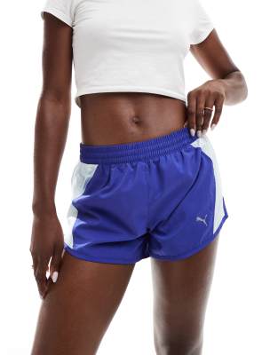 Puma Puma Favorites velocity 3"" running shorts in blue