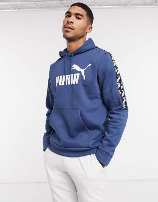 Felpa puma grigia store e blu