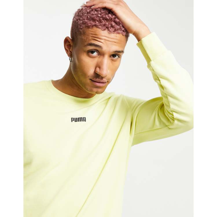 PUMA Felpa gialla con logo piccolo ASOS