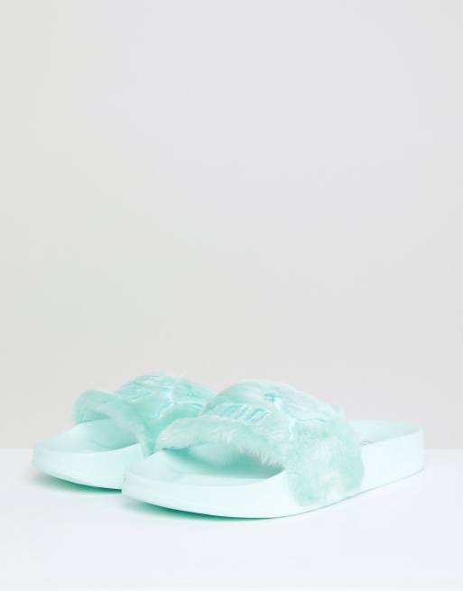 Fenty hotsell slippers fur