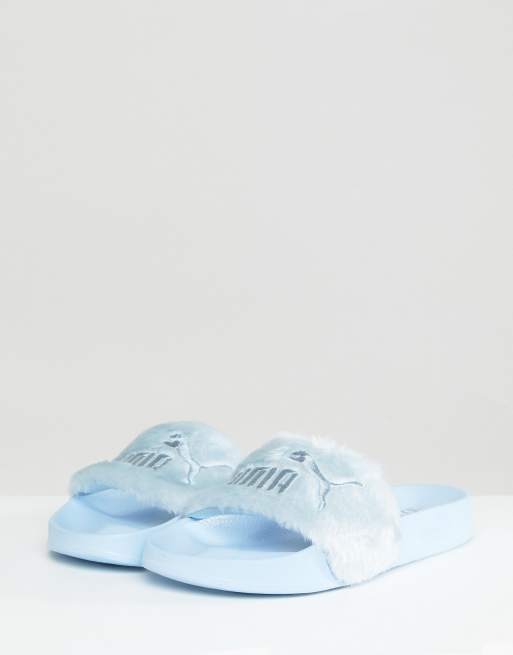 Puma fenty fur hot sale slides women's