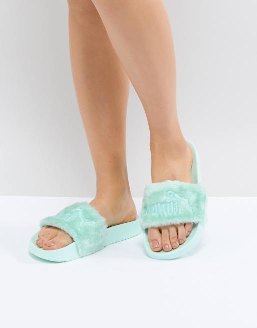 tong puma fourrure tong puma fourrure