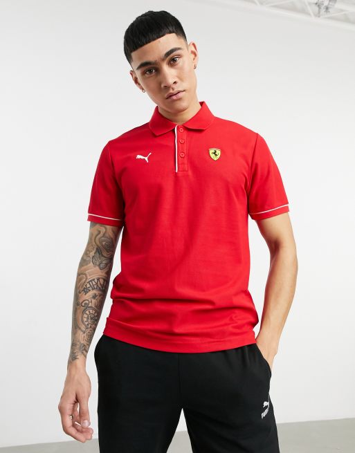 Puma ferrari race polo in red ASOS