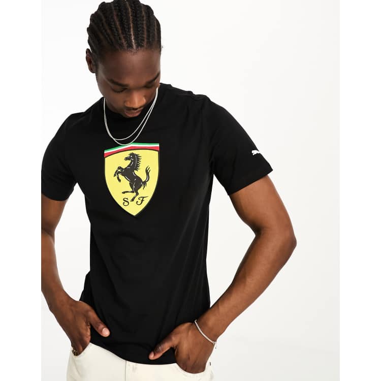 Puma Ferrari Shield Graphic T-Shirt in Black