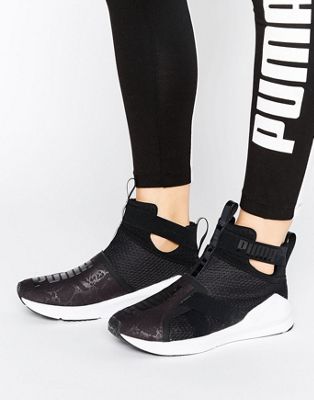 Puma Fierce Strap Sneakers In Black | ASOS