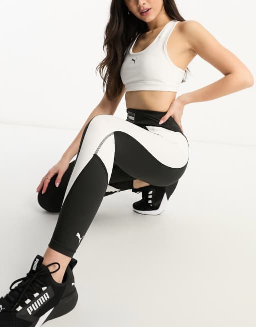 Puma black and white leggings sale