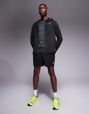 Puma Puma Flex fabric mix jacket in black