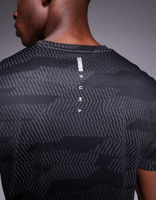 Puma Flex Jacquard t-shirt in black, 5 of 5