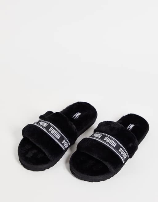 Puma fluffy hot sale slippers