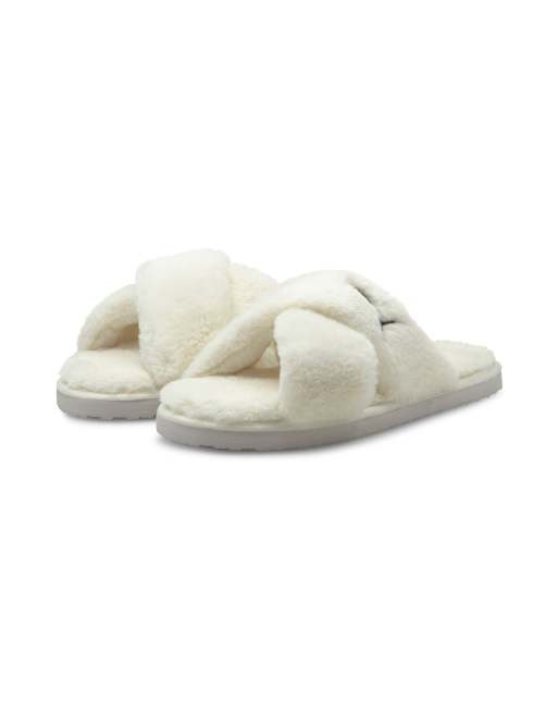 Puma white shop slippers online shopping