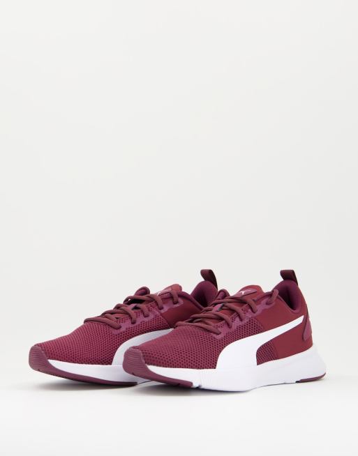 Puma store burgundy trainers