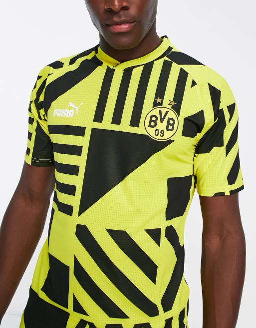 PUMA Football - Borussia Dortmund 2022/23 - Gul pre-match hjemmebane-T-shirt