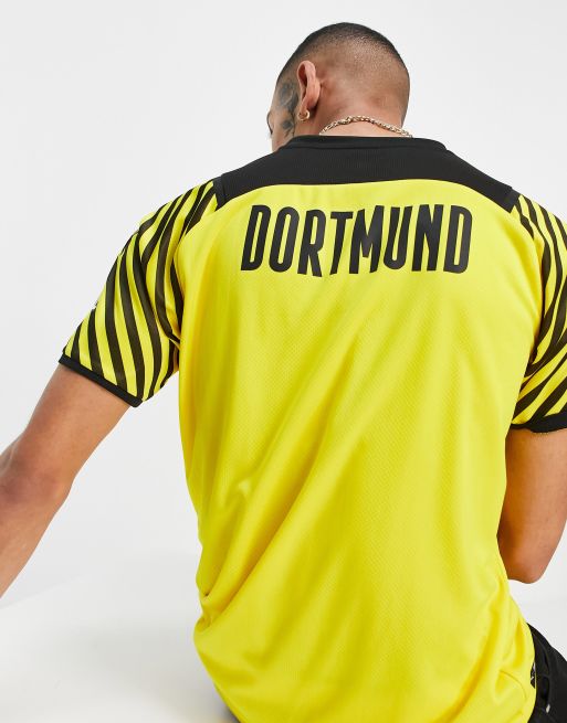 Puma Football Borussia Dortmund 21 22 Home Shirt In Yellow Asos