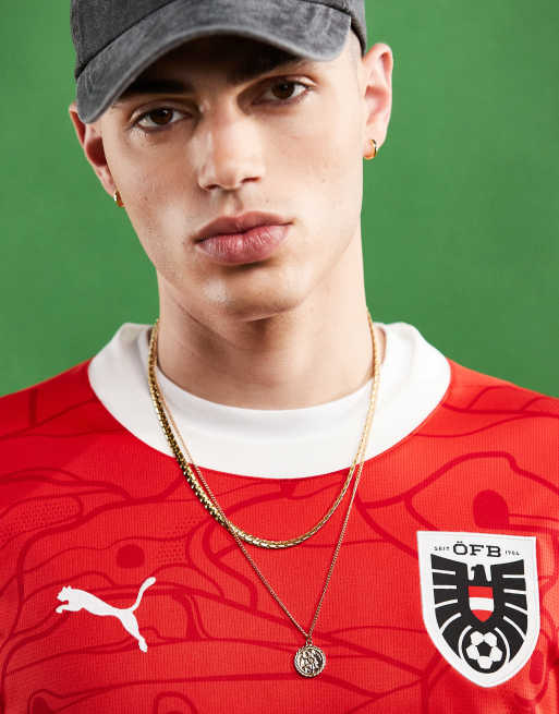 Puma Football Euro 2024 Austria Home jersey replica in red, 4 of 5
