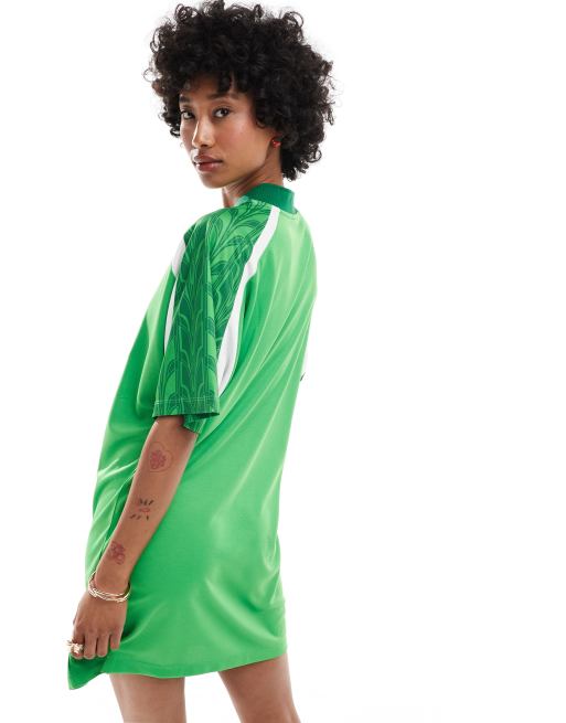 Puma Football jersey dress in green