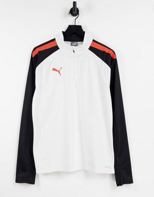 T-shirts et débardeurs Puma Football - Liga - Top à col zippé - Blanc