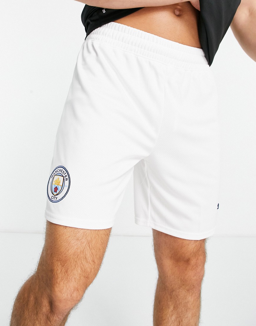 Puma Football Manchester City 2022/23 home shorts in white-Grey