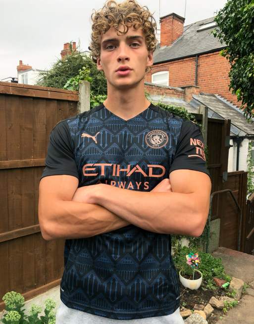 2020-2021 Manchester City Puma Home Football Shirt (Kids)