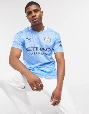 Puma retro football jersey in blue Exclusive at ASOS