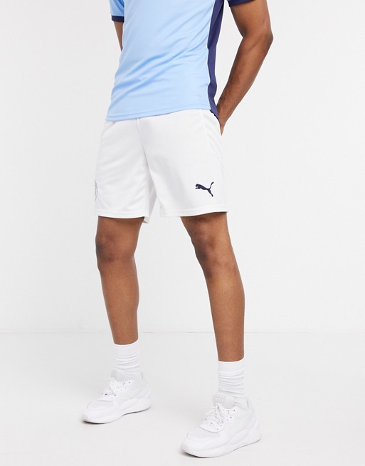 Puma Football Manchester City home shorts in white