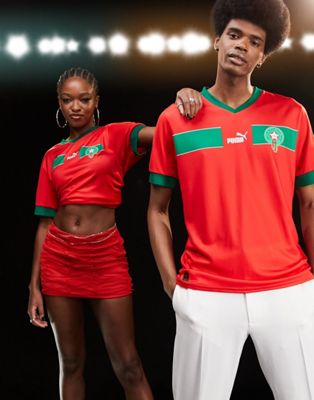 Puma Football Morocco World Cup 2022 unisex home shirt in red