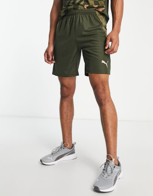 Puma Football Park shorts in dark khaki ASOS