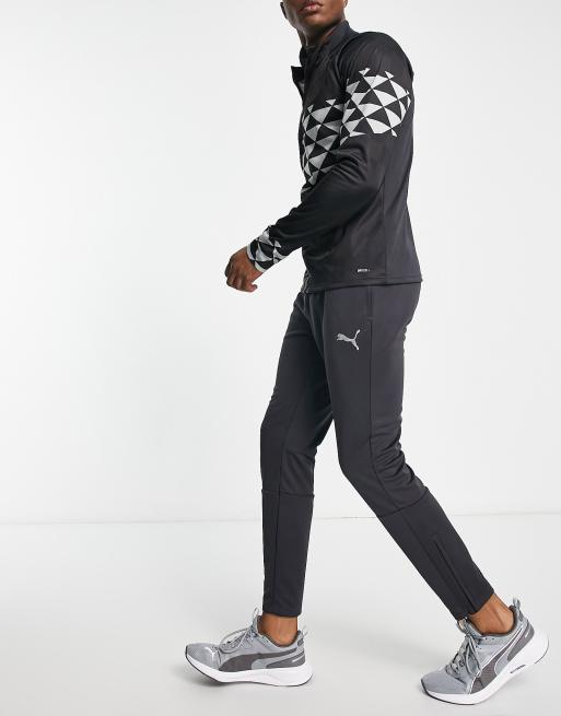 Dark grey puma tracksuit deals
