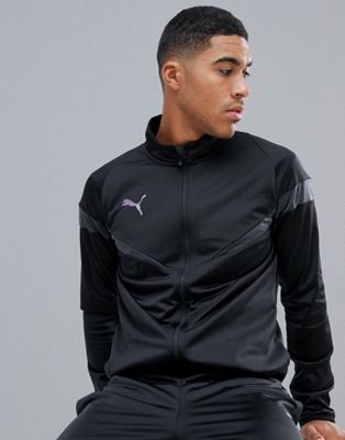 Puma Football Poly Tracksuit In Black 