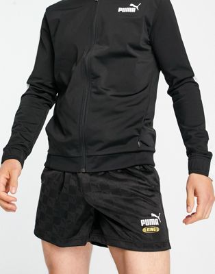Puma football shorts in black