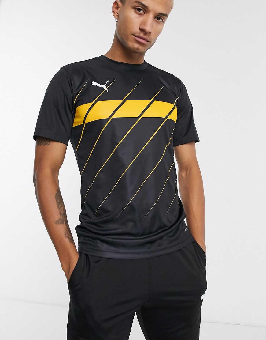 Puma Football - T-shirt nera con grafica-Nero