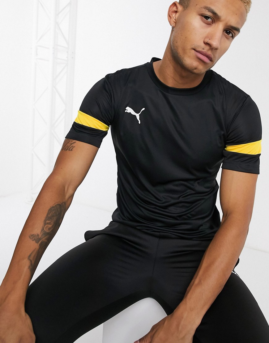 Puma - Football - T-shirt nera-Giallo
