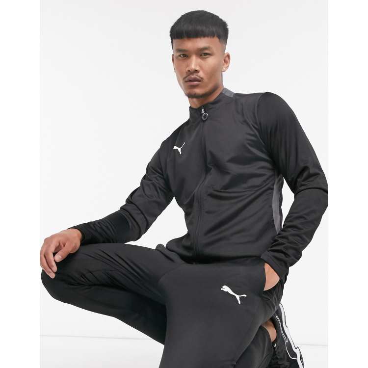 Puma Football tracksuit in black ASOS