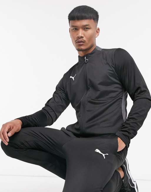 Puma Football tracksuit in black