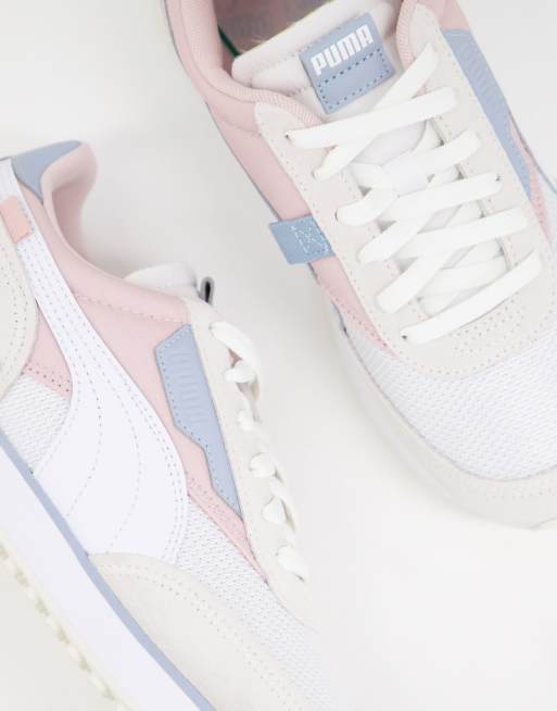 Puma Future Rider Baskets Rose pastel et bleu