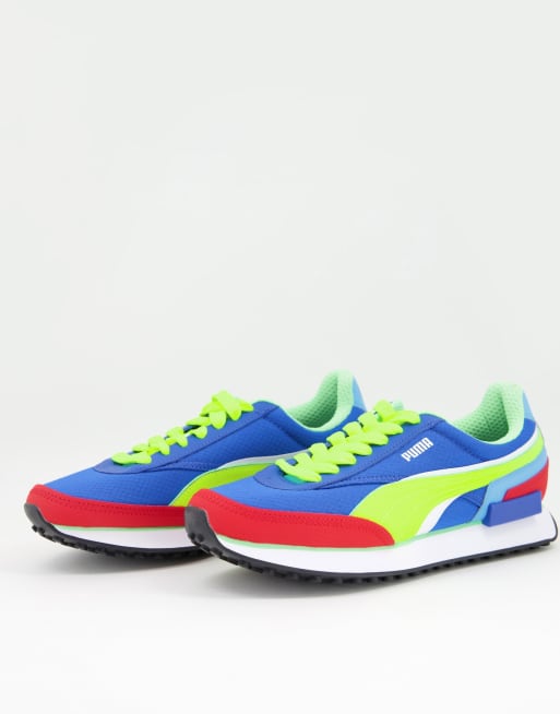 Puma Future Rider Double Raceway Runner Sneakers In Multi Asos