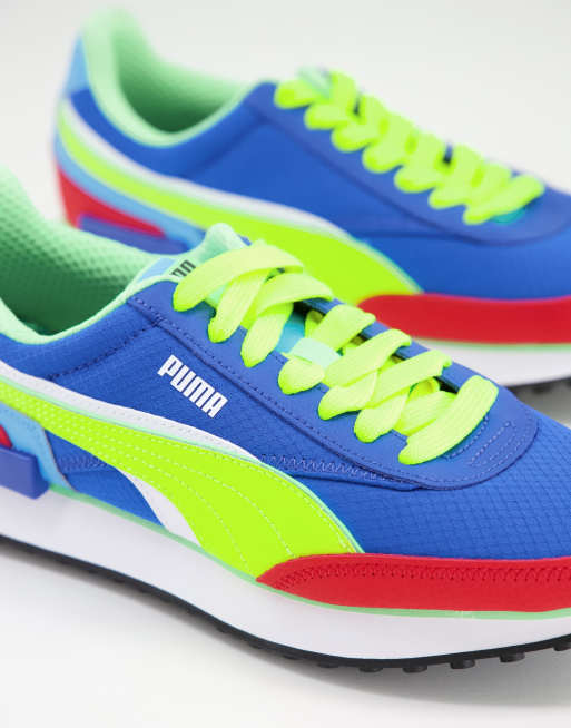 Puma Future Rider Double Raceway Runner Sneakers In Multi Asos