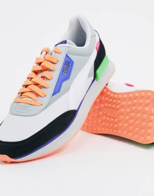 puma colorblock sneakers