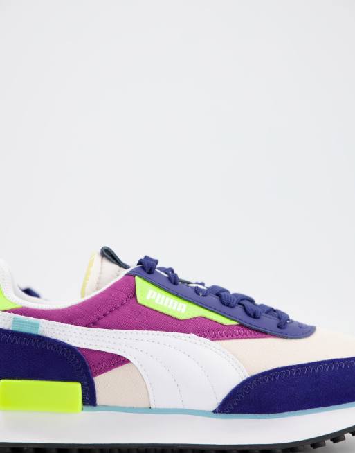 Puma Future Rider Play On Trainers In Elektro Blue Asos