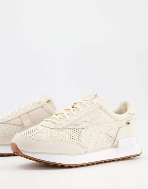 puma suede outsider cream black